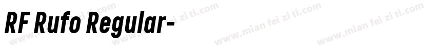RF Rufo Regular字体转换